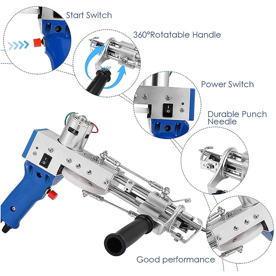値下げ！電動タフティングガン バリカンセット ラグ作り パンチニードル タフティングガン【ループパイル】☆ラグ用パンチニードル用 【公式通販】